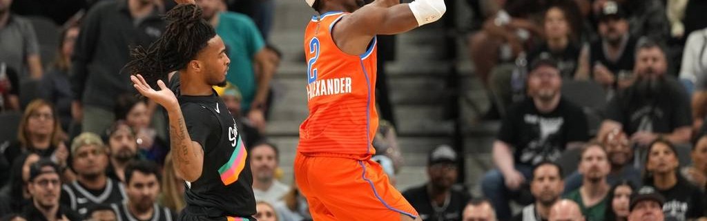 文班亚马12分亚历山大空砍33分 马刺大胜雷霆