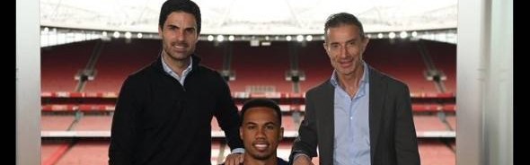 锁住7500万欧后防核心！阿森纳社媒晒加布里埃尔续约照：锁住